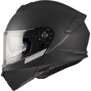 MT Genesis SV Solid A1 noir mat casque de moto à visière relevable
