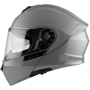 MT Genesis SV Solid A12 casque moto gris brillant