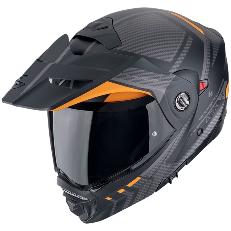 Casque de moto Scorpion ADX-2 LEWIS mat noir-orange