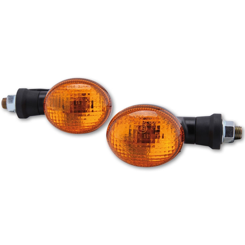 Clignotants moto Highsider Smart Mini noir-orange