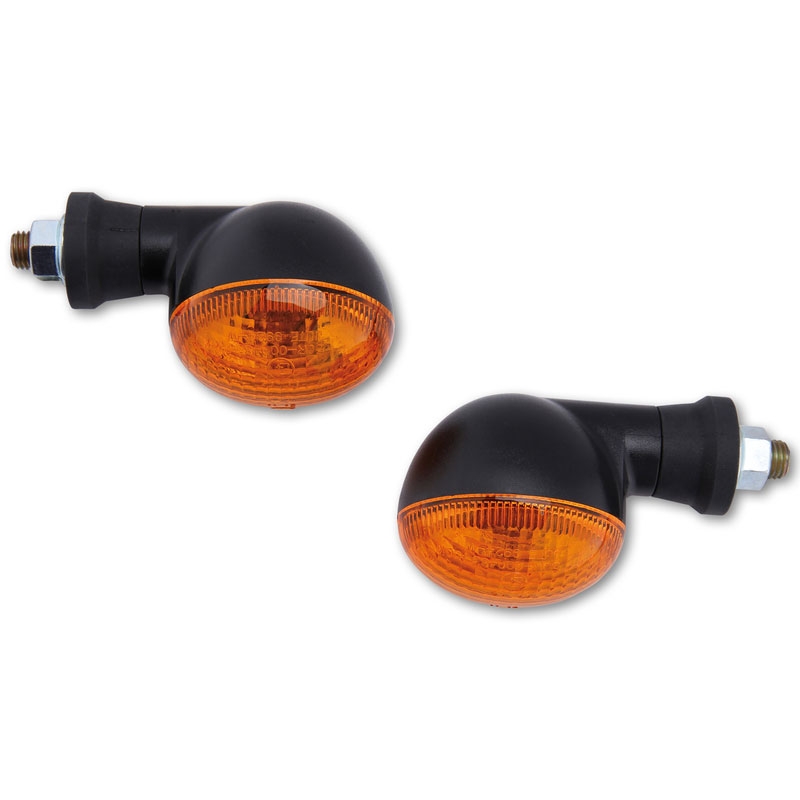 Clignotants moto Highsider Smart Mini noir-orange