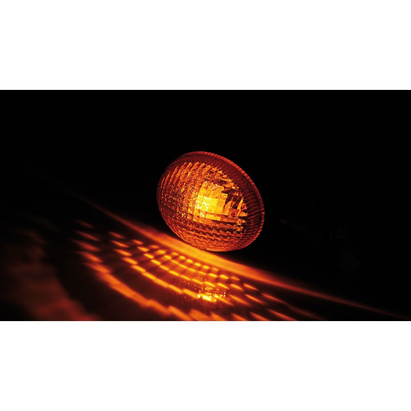 Clignotants moto Highsider Smart Mini noir-orange