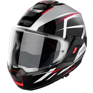 Casque modulable Nolan N120-1 Nightlife N-com 27 blanc