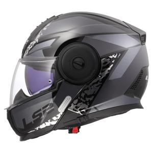 Casque moto modulable LS2 FF902 Scope II Oxyd noir-titane
