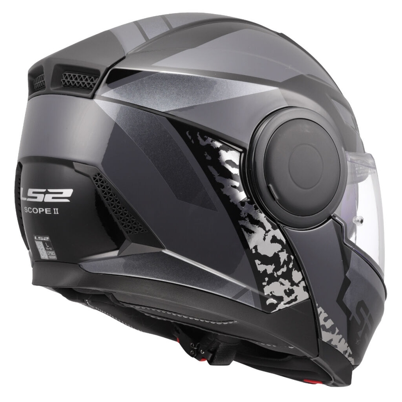 Casque moto modulable LS2 FF902 Scope II Oxyd noir-titane