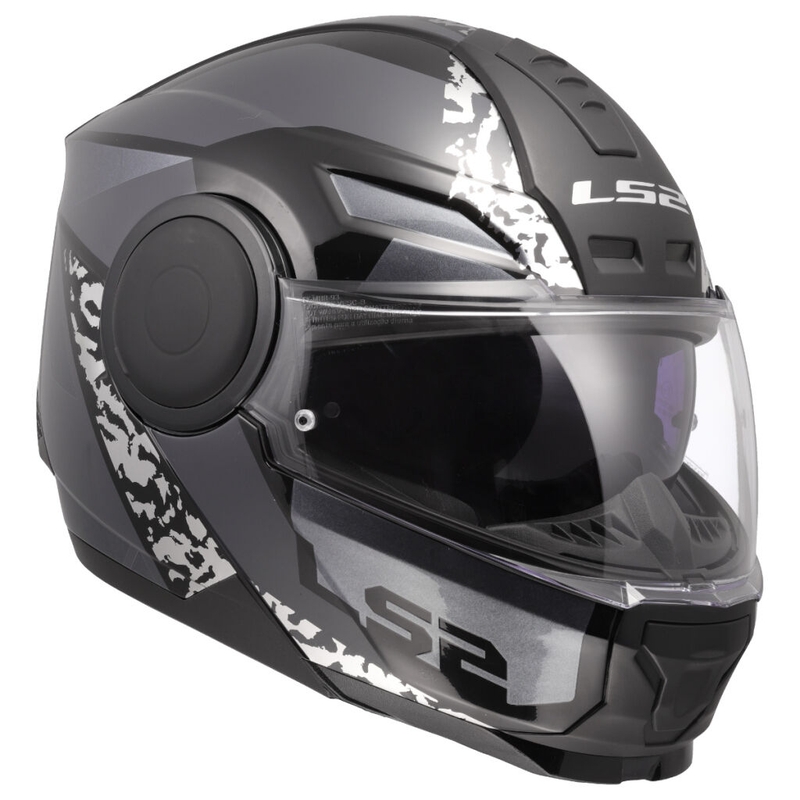 Casque moto modulable LS2 FF902 Scope II Oxyd noir-titane