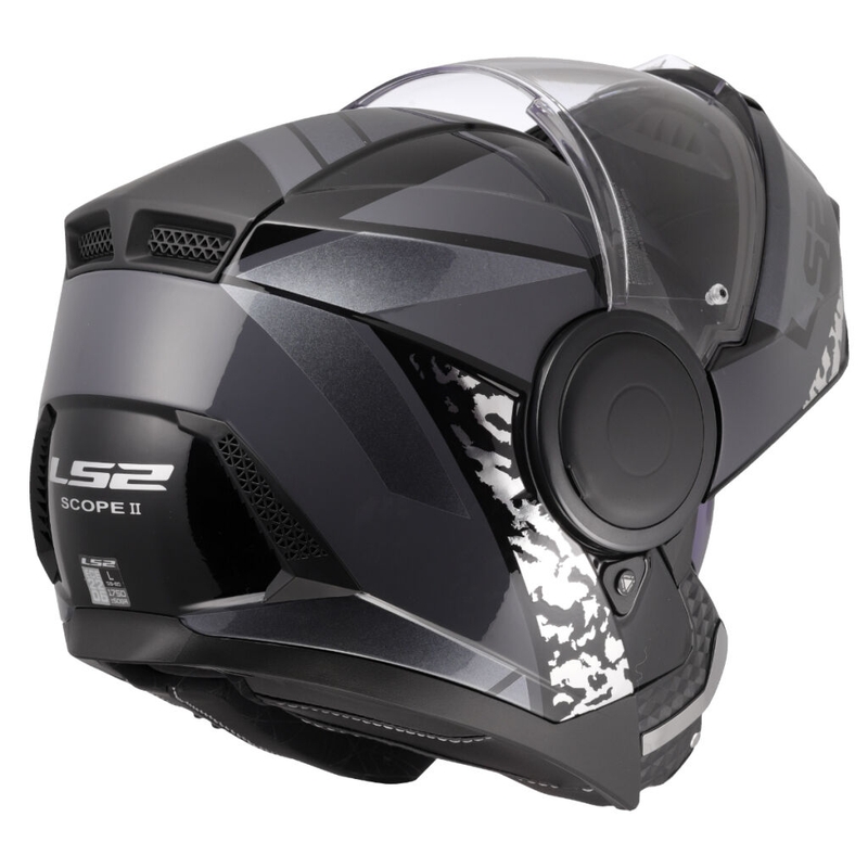 Casque moto modulable LS2 FF902 Scope II Oxyd noir-titane