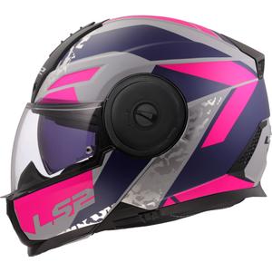 Casque moto modulable LS2 FF902 Scope II Oxyd gris-bleu-violet