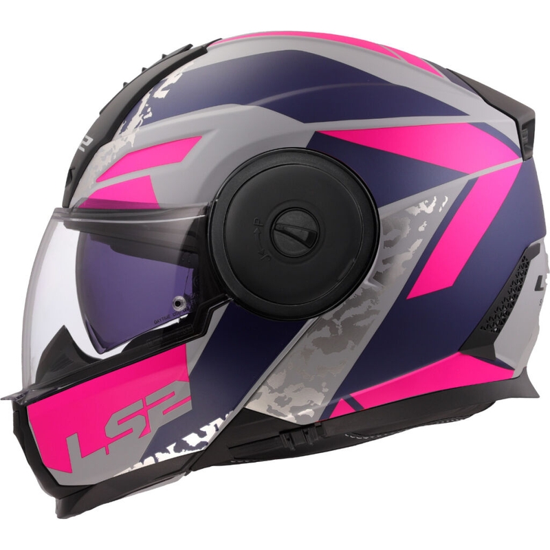 Casque moto modulable LS2 FF902 Scope II Oxyd gris-bleu-violet