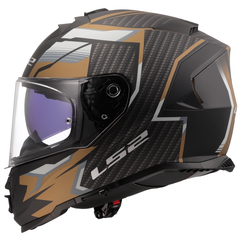 Casque moto intégral LS2 FF800 Storm II Tracker noir-or
