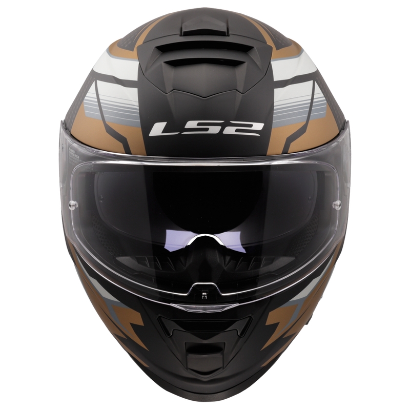 Casque moto intégral LS2 FF800 Storm II Tracker noir-or