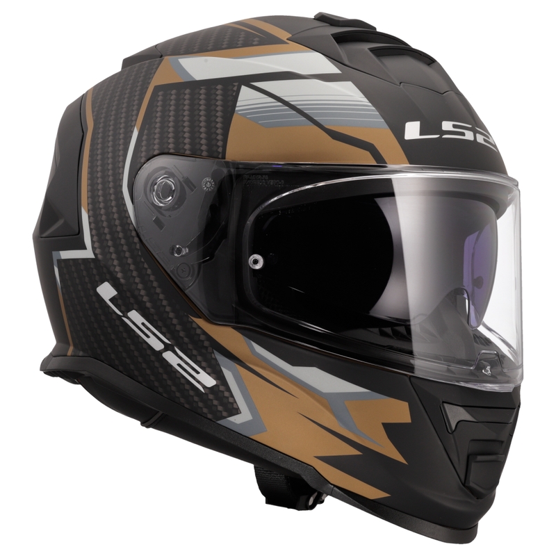 Casque moto intégral LS2 FF800 Storm II Tracker noir-or