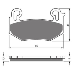 Brzdové destičky GOLDFREN S3
