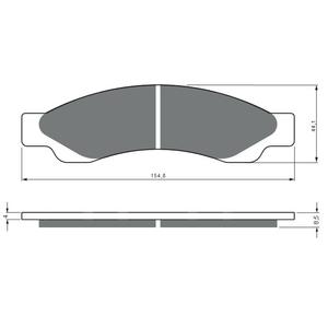 Brzdové destičky GOLDFREN S33 STREET FRONT