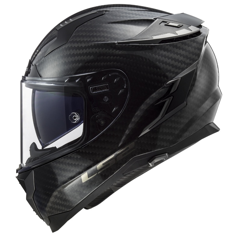 Casque moto intégral LS2 FF327 Challenger C Solid Carbon soldes
