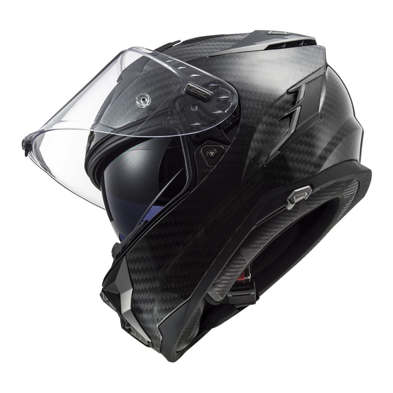 Casque moto intégral LS2 FF327 Challenger C Solid Carbon soldes