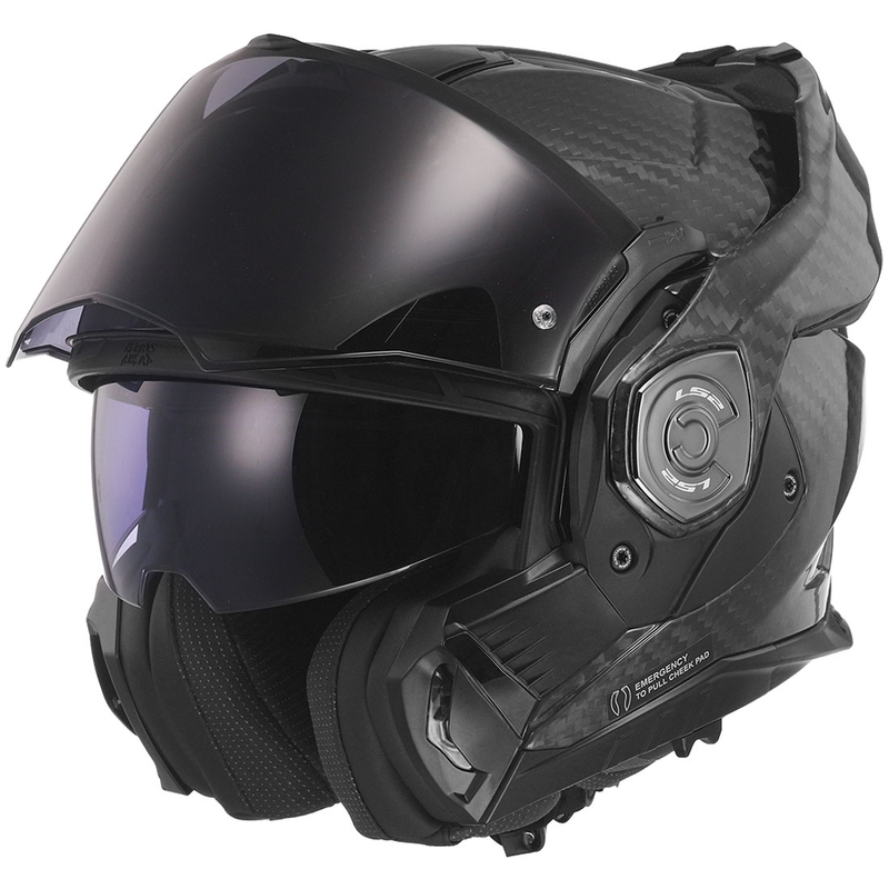 Casque moto modulable LS2 FF901 Advant X Solid Carbon noir