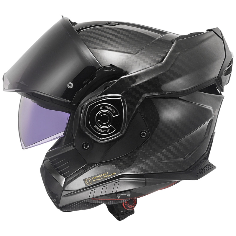 Casque moto modulable LS2 FF901 Advant X Solid Carbon noir