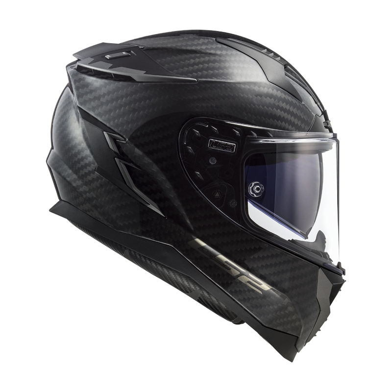 Casque moto intégral LS2 FF327 Challenger C Solid Carbon soldes