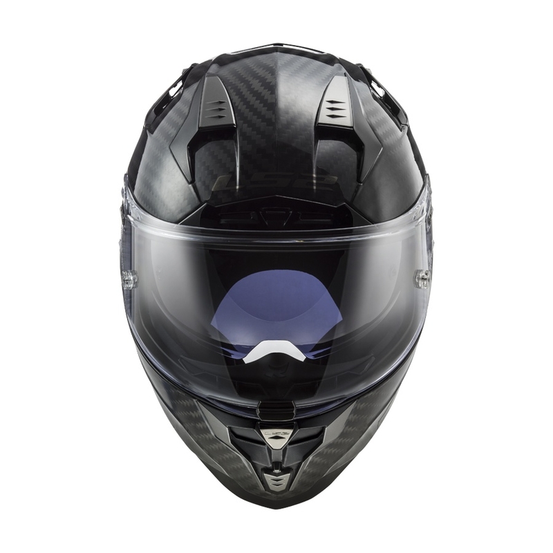 Casque moto intégral LS2 FF327 Challenger C Solid Carbon soldes