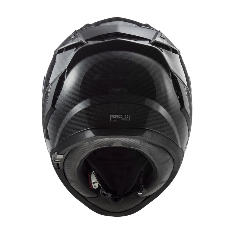 Casque moto intégral LS2 FF327 Challenger C Solid Carbon soldes