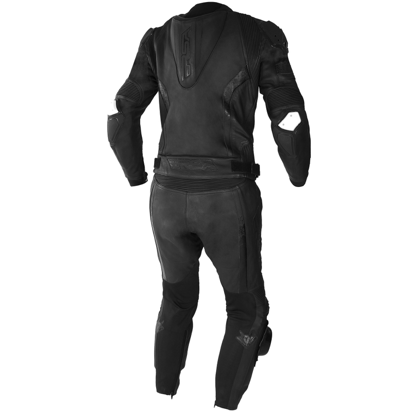 Combinaison de moto en cuir noir RSA Imola 2.1