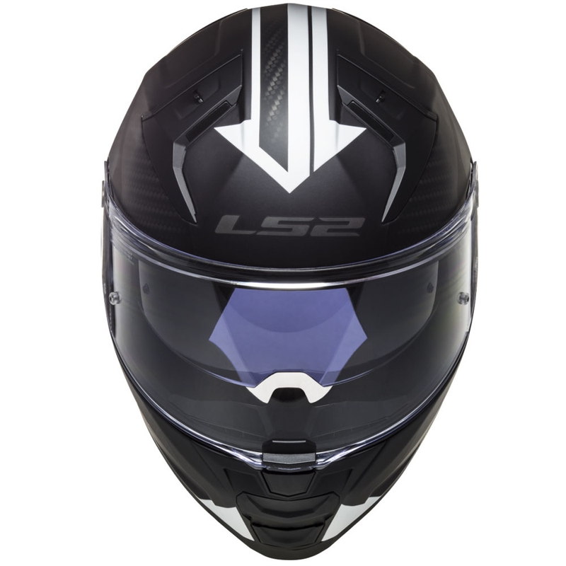 Casque moto intégral LS2 FF811 Vector II Splitter blanc-noir