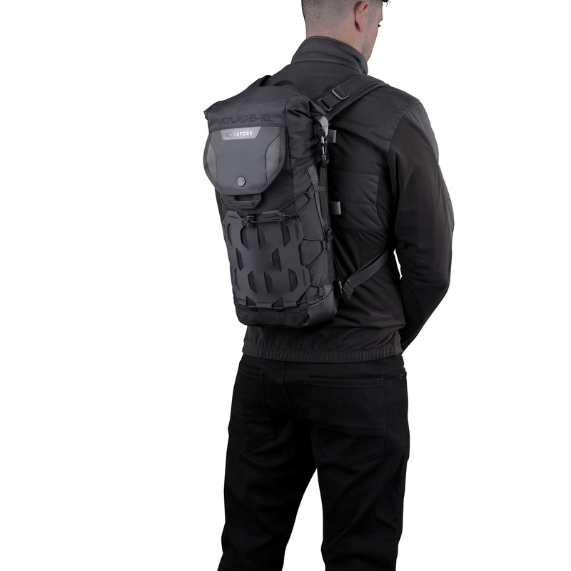 Sac à dos moto Oxford Atlas B-10 noir 10 l