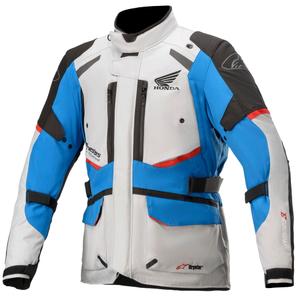 Blouson moto Alpinestar Andes Drystar Honda Gris-Noir-Bleu-Rouge