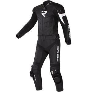 Combinaison moto en cuir Street Racer Fast Track 2.1 noir-blanc