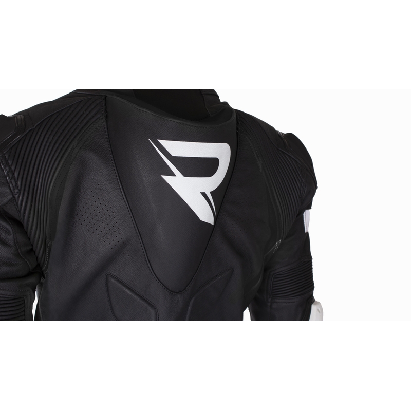 Combinaison moto en cuir Street Racer Fast Track 2.1 noir-blanc