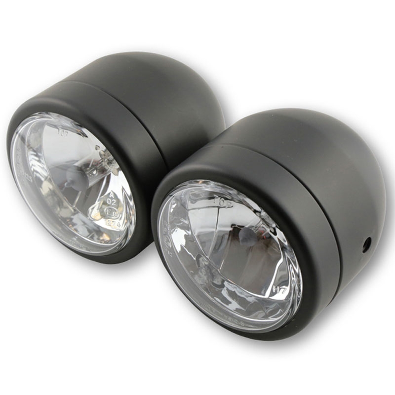 Feux de route Highsider Smart H4/H7 noirs