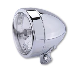 Feux de route chromés Highsider Smart Bullet H4