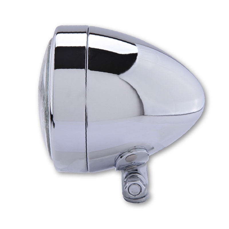 Feux de route chromés Highsider Smart Bullet H4