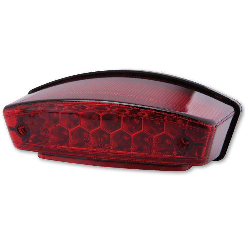 Feu arrière LED moto Highsider Smart Monster rouge