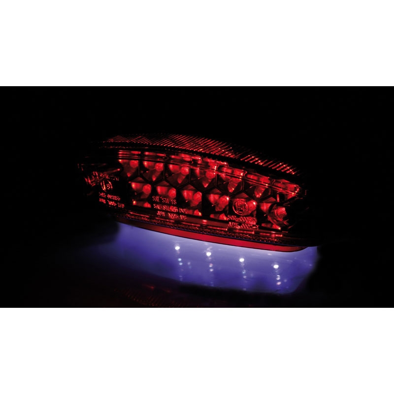 Feu arrière LED moto Highsider Smart Monster rouge