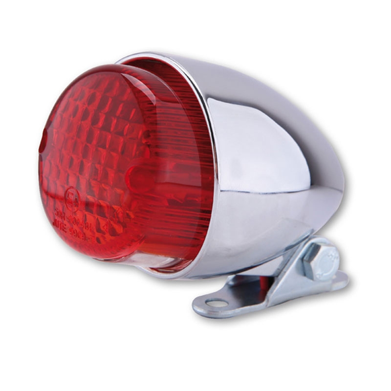 Feu arrière chromé pour moto Highsider Smart Texas