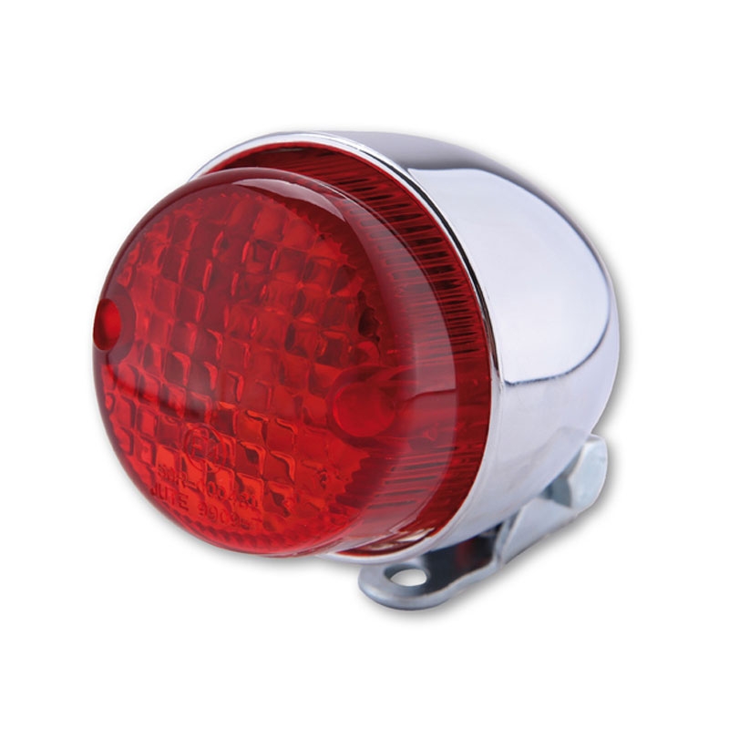 Feu arrière chromé pour moto Highsider Smart Texas