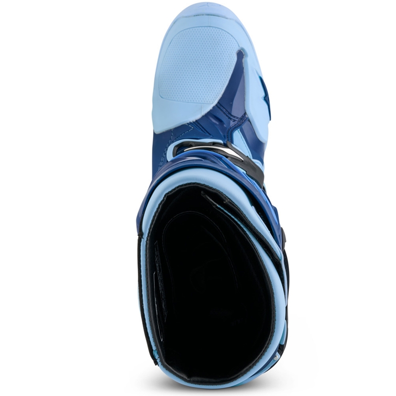 Bottes de moto Alpinestars Tech 10 Édition limitée Steelers Bleu-Bleu clair