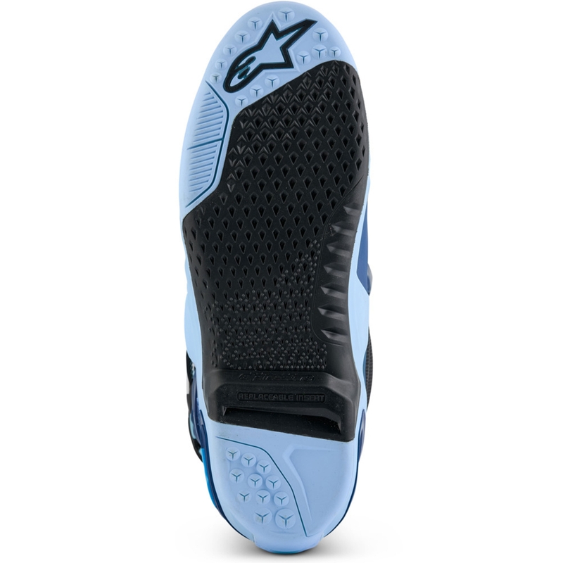 Bottes de moto Alpinestars Tech 10 Édition limitée Steelers Bleu-Bleu clair
