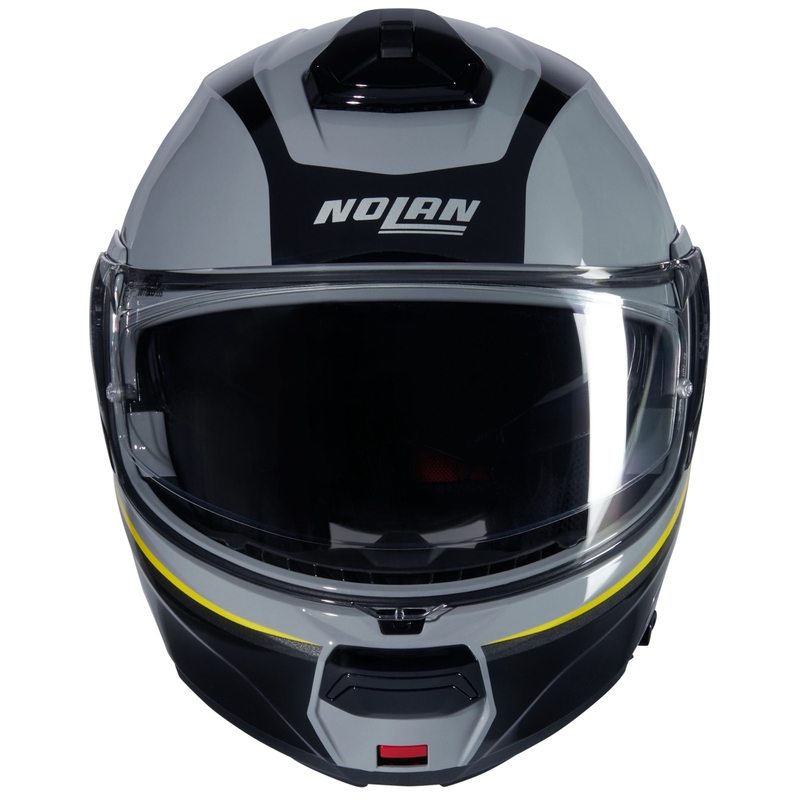 Casque moto modulable Nolan N100-6 Incognito N-COM 346 gris-noir-jaune