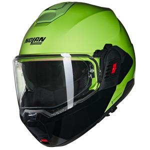 Casque moto modulable Nolan N120-1 Mivedi N-COM 329 vert-noir