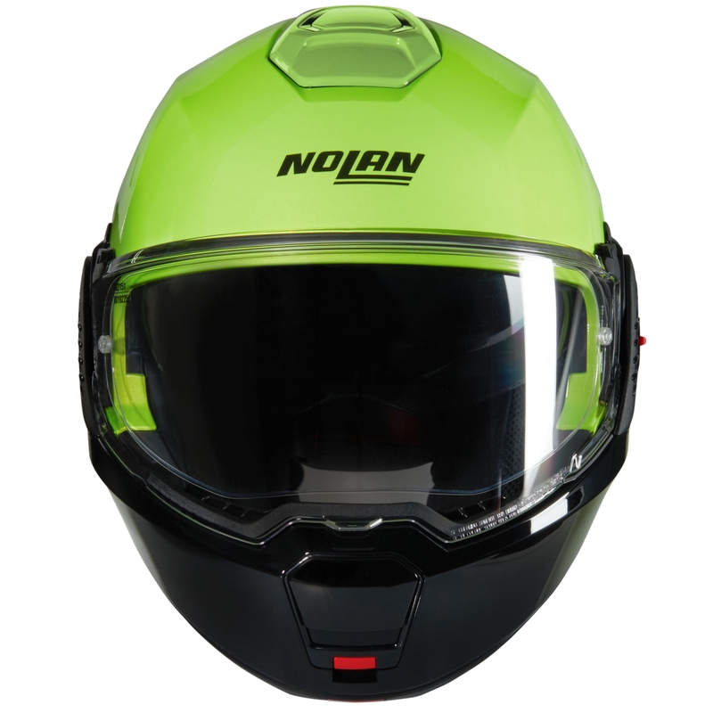 Casque moto modulable Nolan N120-1 Mivedi N-COM 329 vert-noir