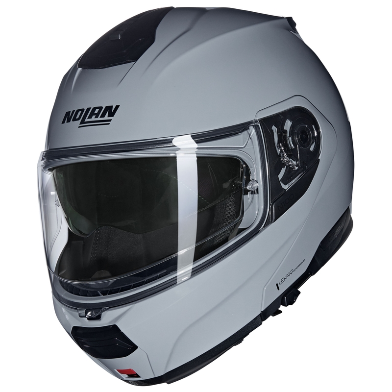 Casque moto modulable Nolan N120-1 Classico N-COM 303 gris