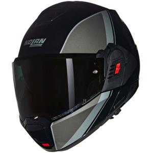 Casque moto modulable Nolan N120-1 Verniciatura Speciale N-COM 341 noir-gris