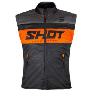 Gilet moto Shot Bodywarmer Lite noir-orange