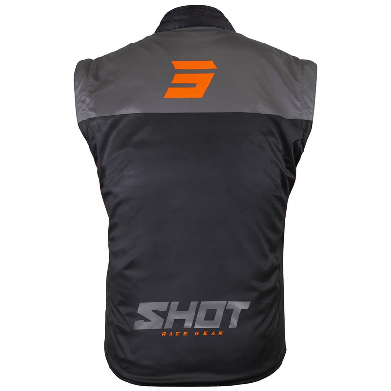 Gilet moto Shot Bodywarmer Lite noir-orange