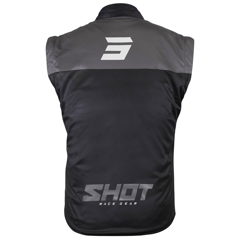 Gilet moto Shot Bodywarmer Lite noir-blanc