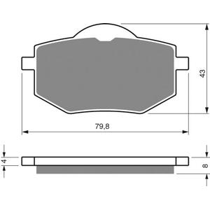 Brzdové destičky GOLDFREN AD