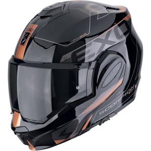 Casque moto pliable Scorpion EXO-TECH EVO TRAVELLER noir-cuivre